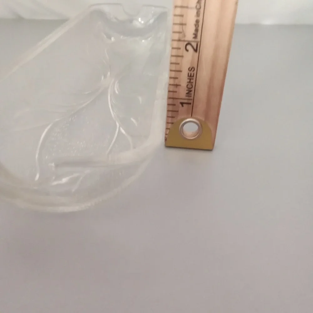 Vintage Clear Pressed Glass Footed Corn On Cob Dish Rectangular 9.75in